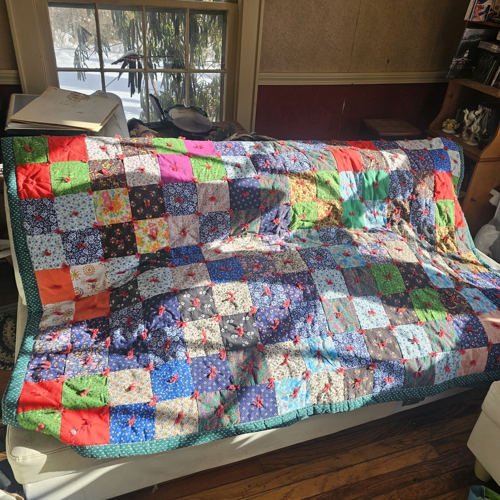 Vibrant Multicolor Patchwork Quilt - Picture 2 of 10